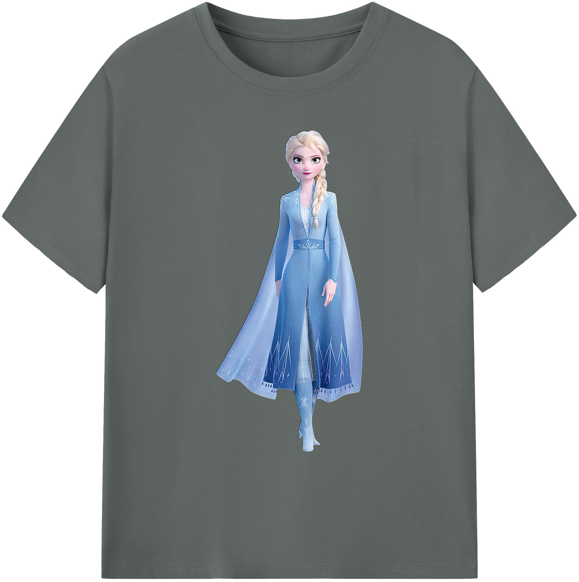 （画像用） アナと雪の女王 アンナ エルサ Frozen Anna Elsa 綿100％ メンズ半袖Tシャツ｜肌触りやわらか＆通気性